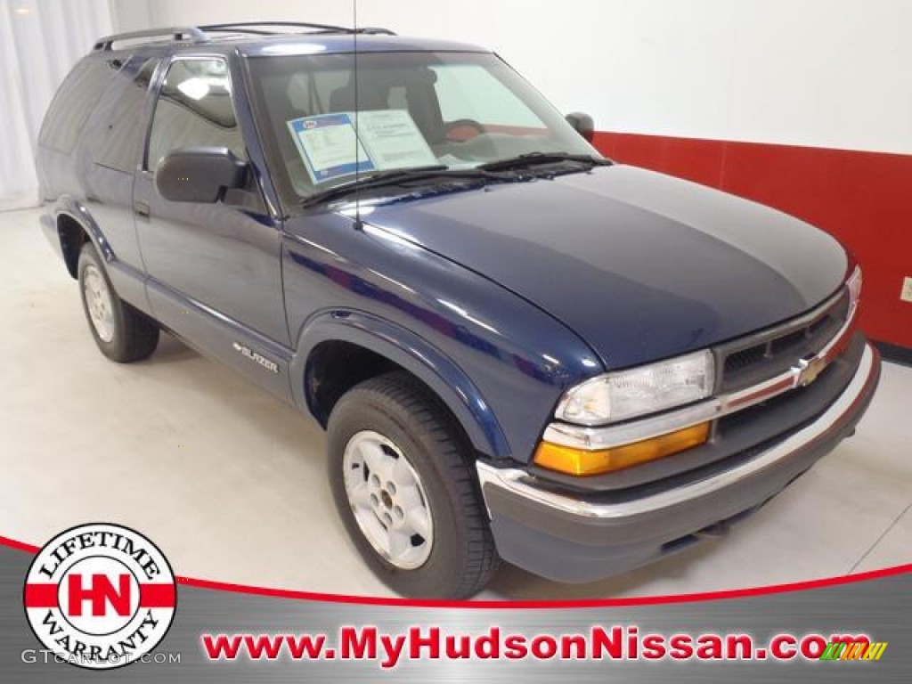 2000 Blazer LS 4x4 - Indigo Blue Metallic / Medium Gray photo #1