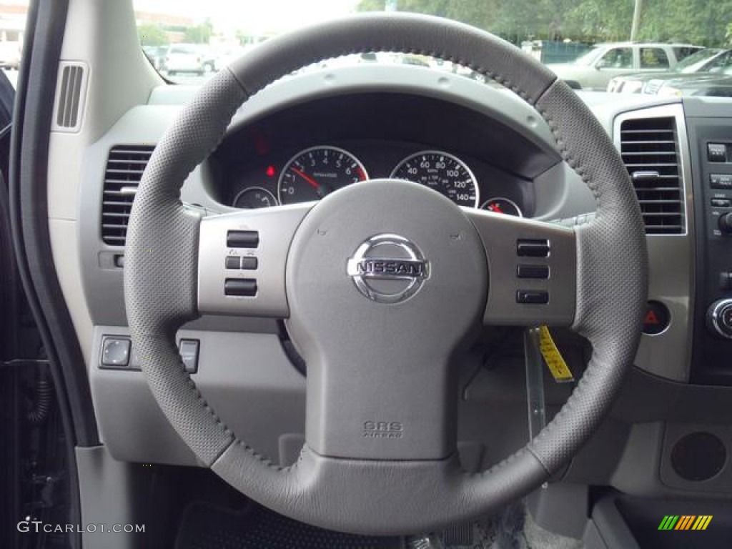2012 Nissan Frontier SL Crew Cab Steel Steering Wheel Photo #55321468
