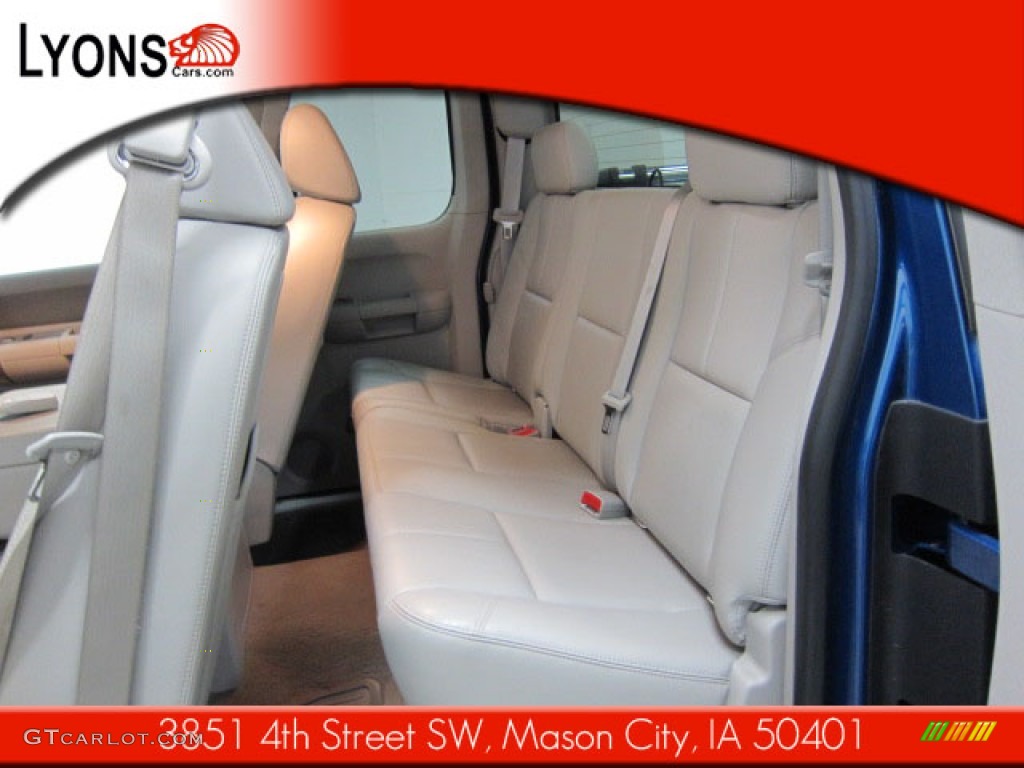 2008 Sierra 1500 SLE Extended Cab 4x4 - Midnight Blue Metallic / Light Titanium photo #3