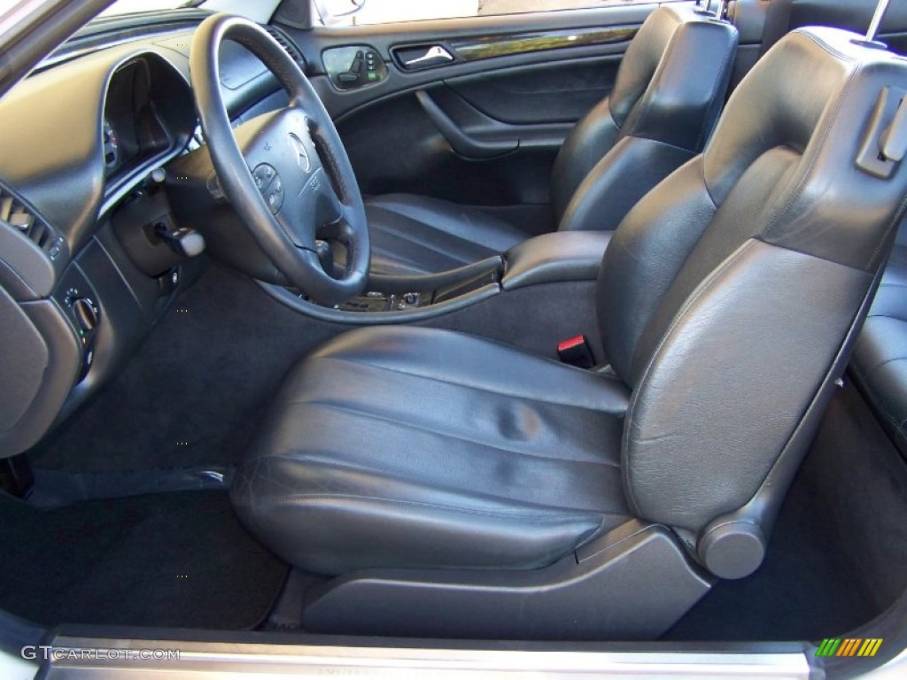 Charcoal Interior 2000 Mercedes-Benz CLK 430 Cabriolet Photo #55323451