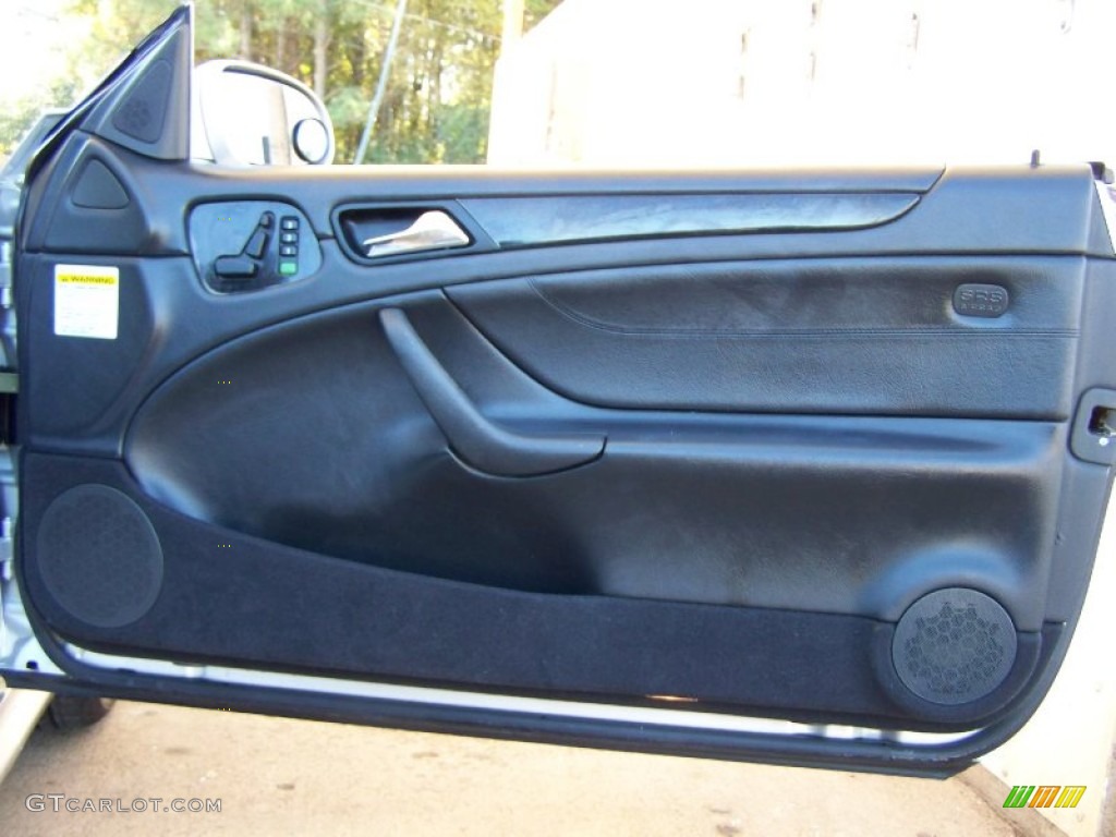 2000 Mercedes-Benz CLK 430 Cabriolet Charcoal Door Panel Photo #55323493