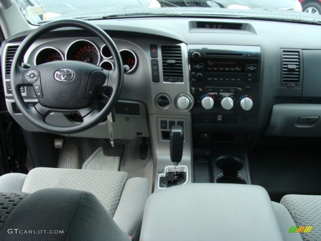 2010 Tundra TRD Double Cab 4x4 - Black / Graphite Gray photo #9