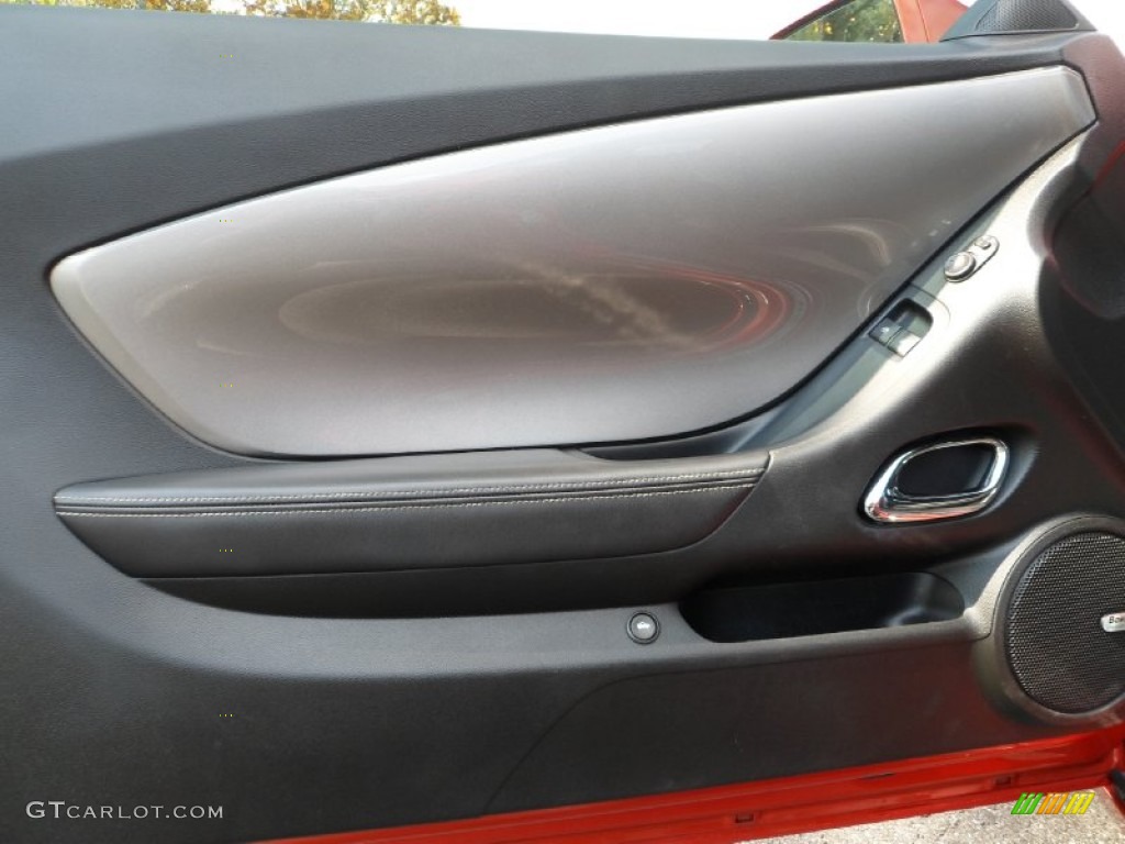2010 Chevrolet Camaro SS Coupe Black Door Panel Photo #55324198