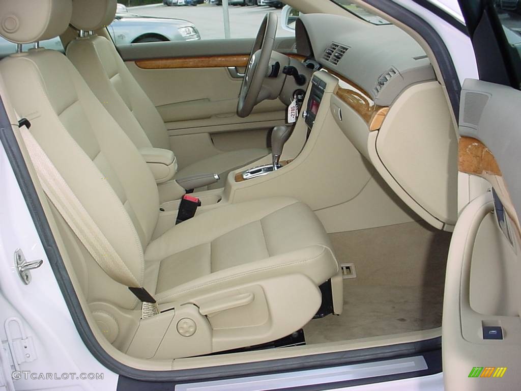 2008 A4 2.0T Special Edition Sedan - Ibis White / Beige photo #10