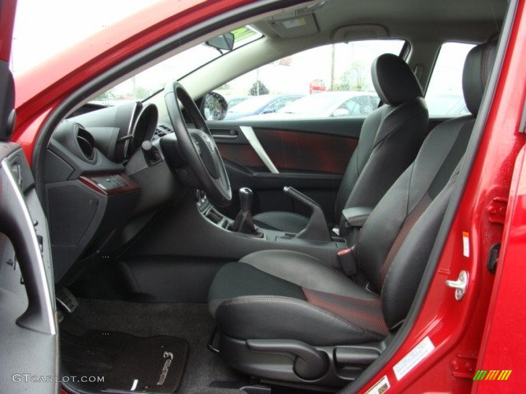 Black/Red Interior 2010 Mazda MAZDA3 MAZDASPEED3 Sport 5 Door Photo #55324780