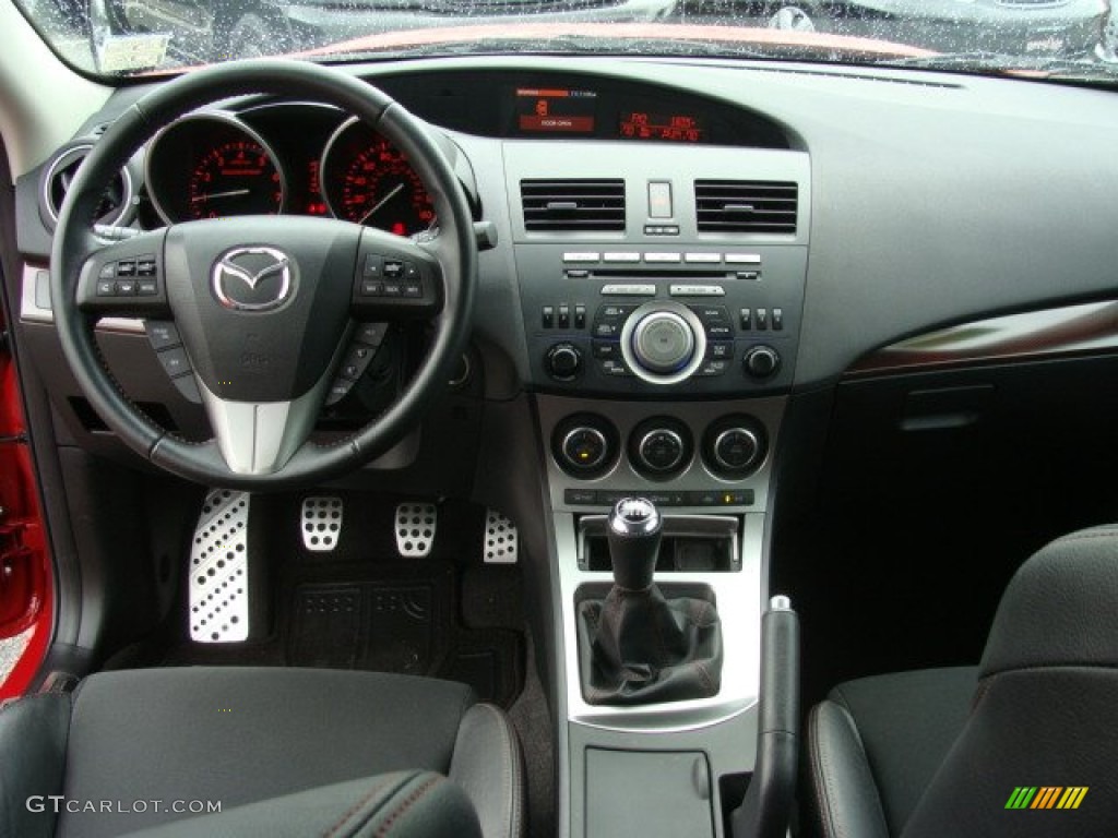 2010 Mazda MAZDA3 MAZDASPEED3 Sport 5 Door Black/Red Dashboard Photo #55324793