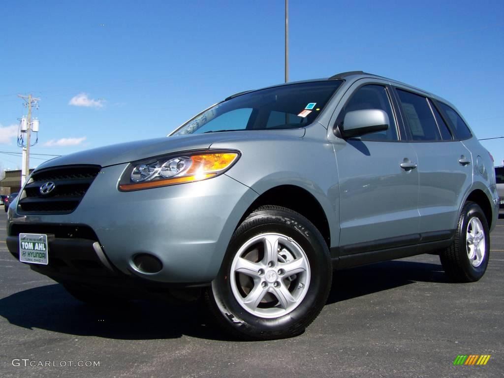 2008 Santa Fe GLS - Platinum Sage / Beige photo #1