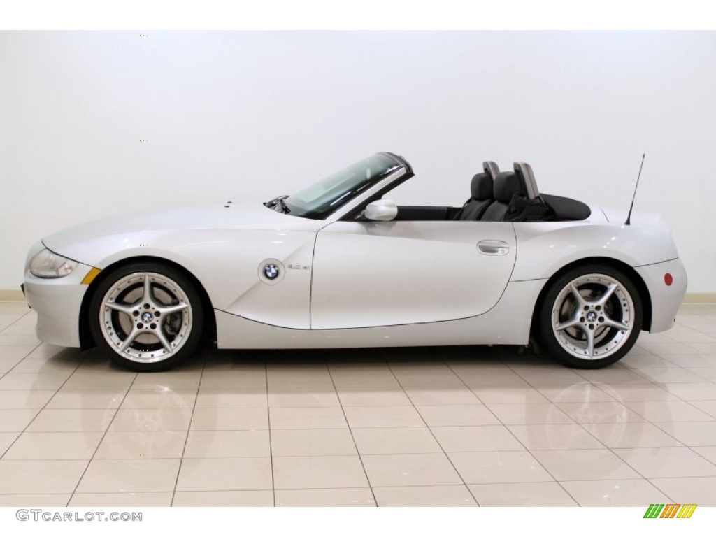 2006 Z4 3.0si Roadster - Titanium Silver Metallic / Black photo #4