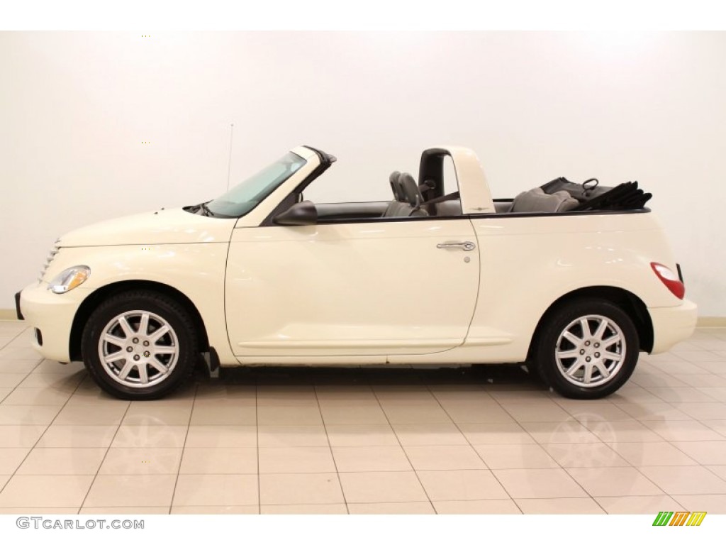 2007 PT Cruiser Convertible - Cool Vanilla White / Pastel Slate Gray photo #4