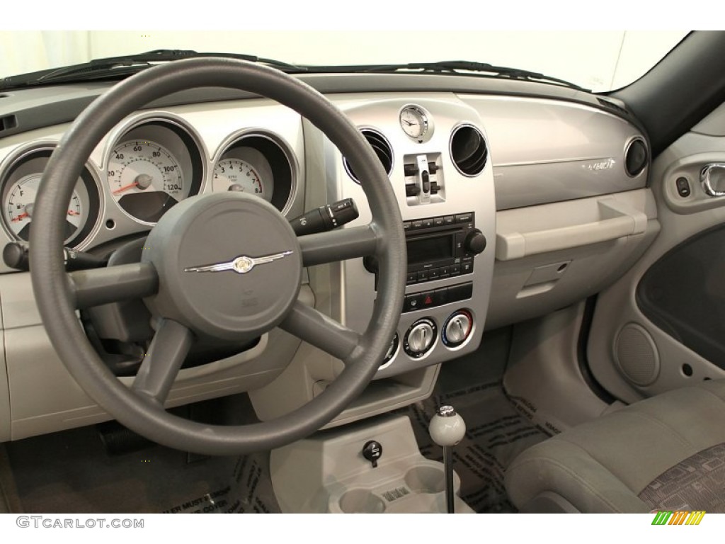 2007 PT Cruiser Convertible - Cool Vanilla White / Pastel Slate Gray photo #8