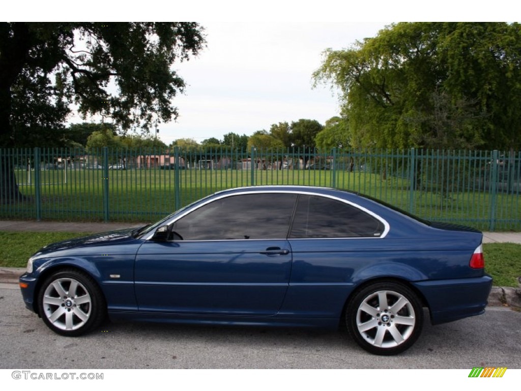 2003 3 Series 325i Coupe - Mystic Blue Metallic / Grey photo #4