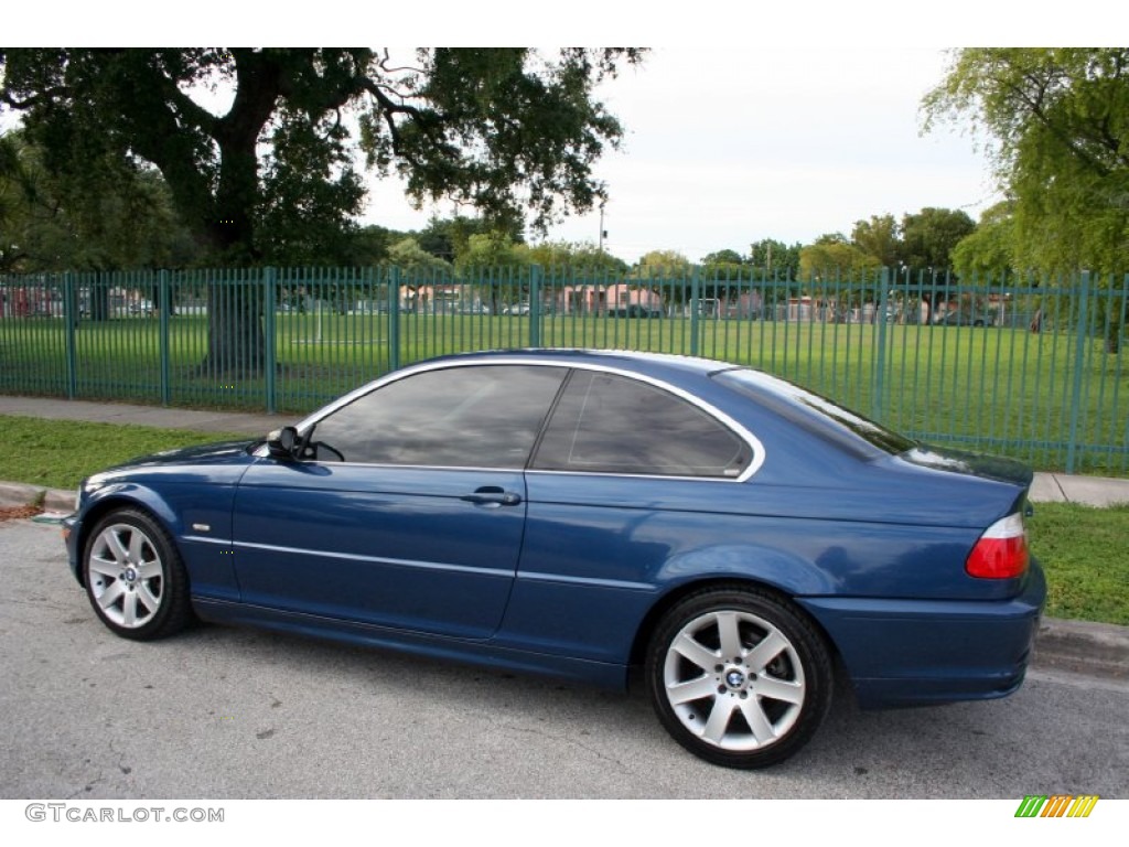 2003 3 Series 325i Coupe - Mystic Blue Metallic / Grey photo #5