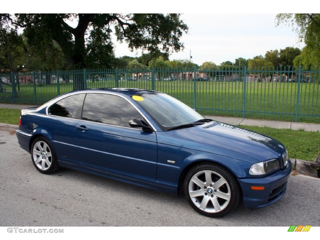 2003 3 Series 325i Coupe - Mystic Blue Metallic / Grey photo #14