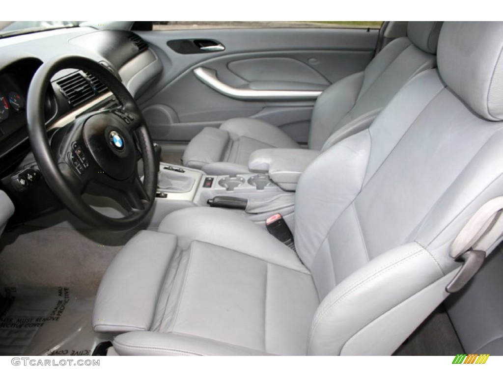 Grey Interior 2003 BMW 3 Series 325i Coupe Photo #55329118