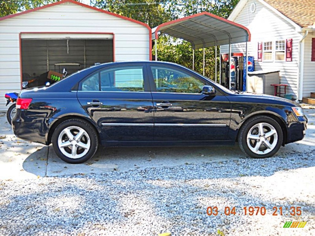 2008 Sonata Limited V6 - Deepwater Blue / Beige photo #1