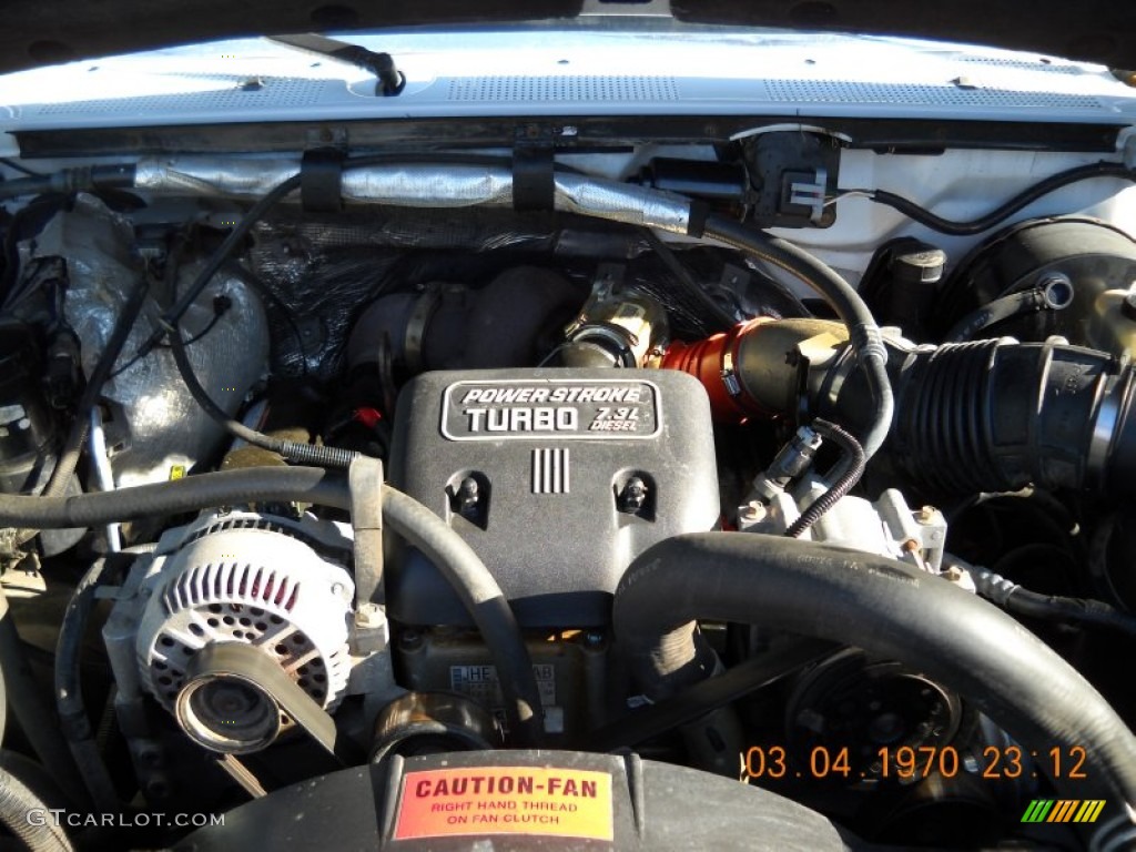 1997 Ford F250 XL Regular Cab 7.3 Liter OHV 16-Valve Turbo-Diesel V8 Engine Photo #55330393