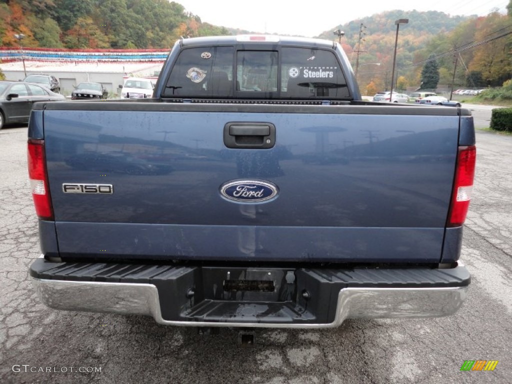 2005 F150 XLT SuperCrew 4x4 - Medium Wedgewood Blue Metallic / Tan photo #6