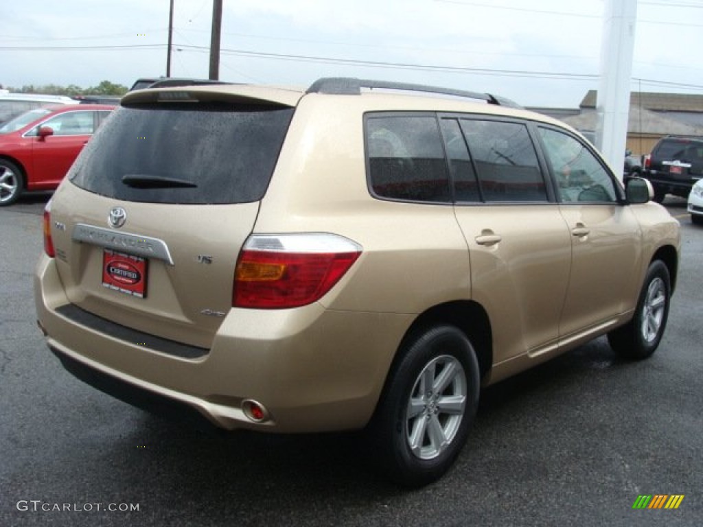 Sandy Beach Metallic 2008 Toyota Highlander 4WD Exterior Photo #55331740