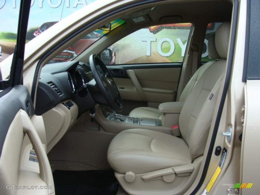 Sand Beige Interior 2008 Toyota Highlander 4WD Photo #55331749