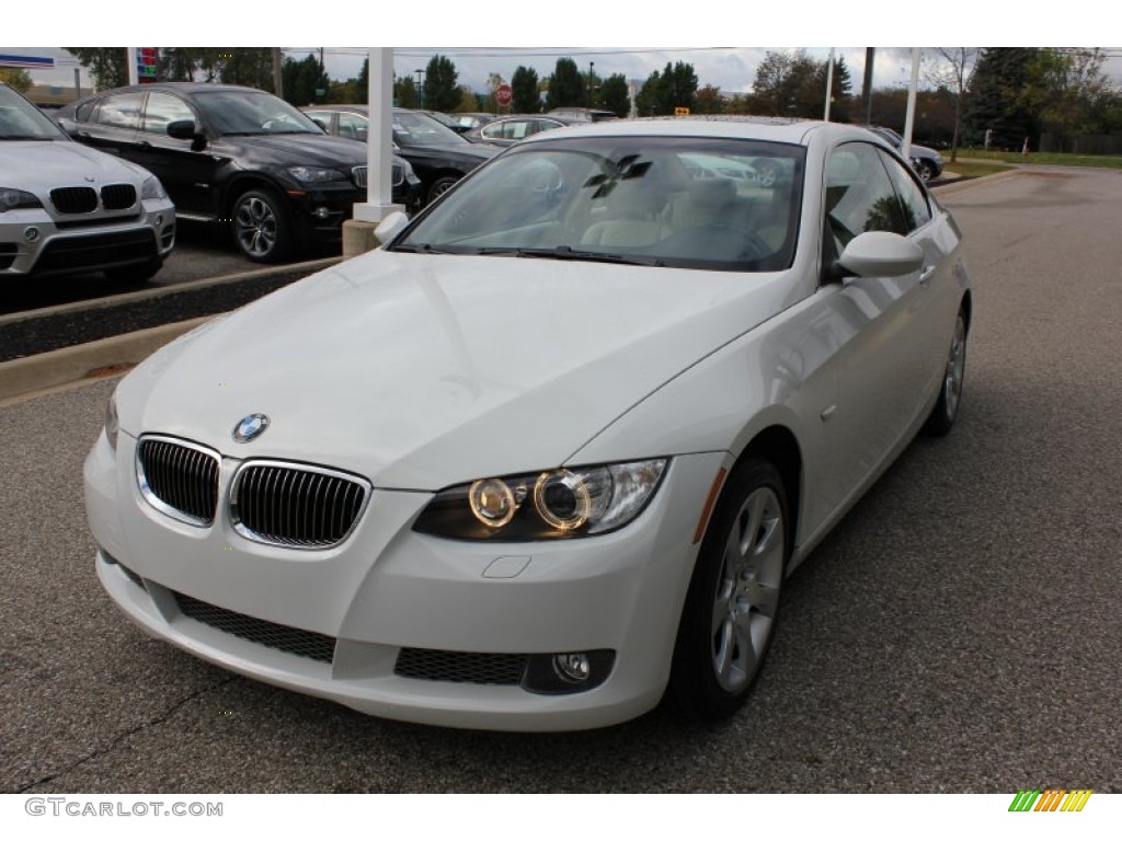 2008 3 Series 335xi Coupe - Alpine White / Cream Beige photo #1