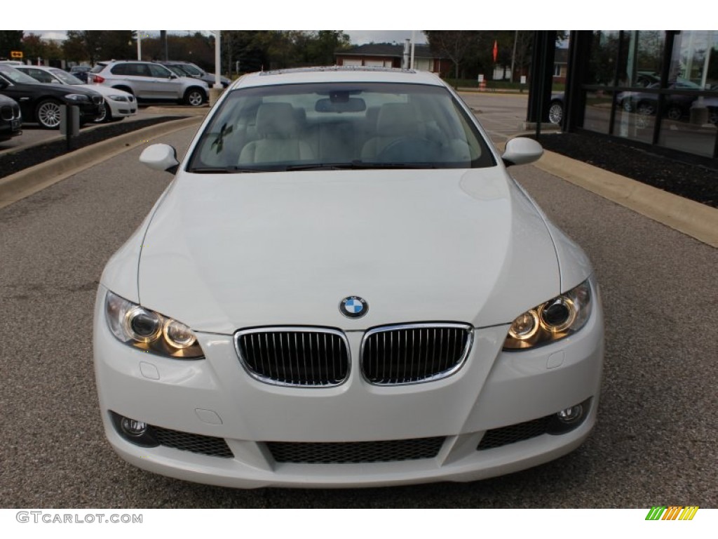 2008 3 Series 335xi Coupe - Alpine White / Cream Beige photo #2