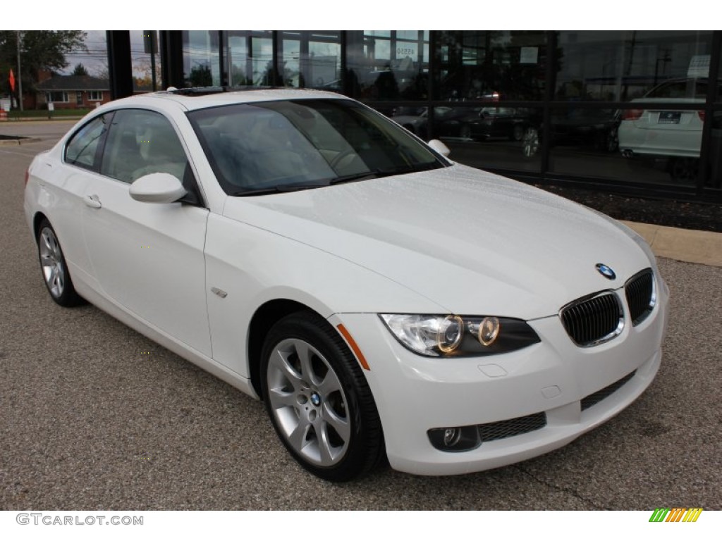 2008 3 Series 335xi Coupe - Alpine White / Cream Beige photo #3