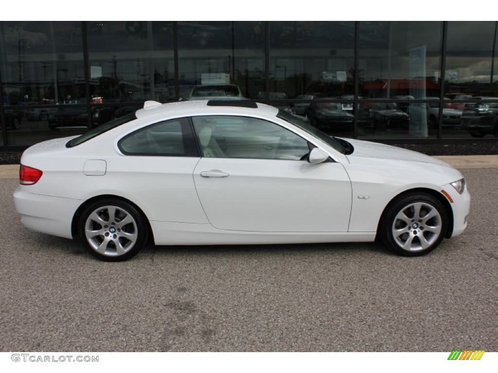 2008 3 Series 335xi Coupe - Alpine White / Cream Beige photo #4