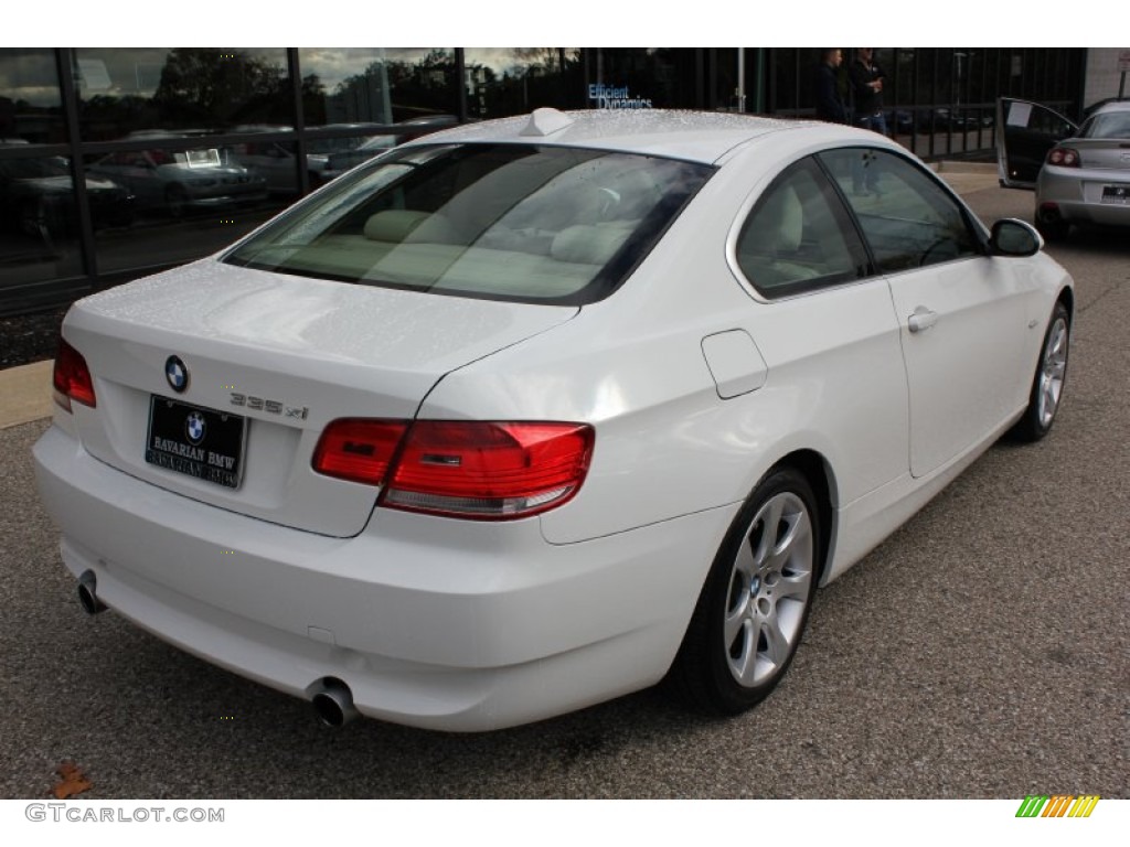 2008 3 Series 335xi Coupe - Alpine White / Cream Beige photo #5