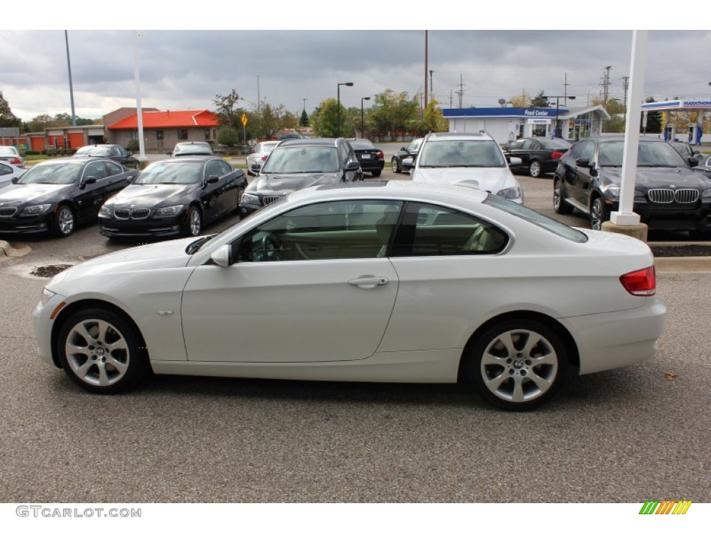 2008 3 Series 335xi Coupe - Alpine White / Cream Beige photo #8