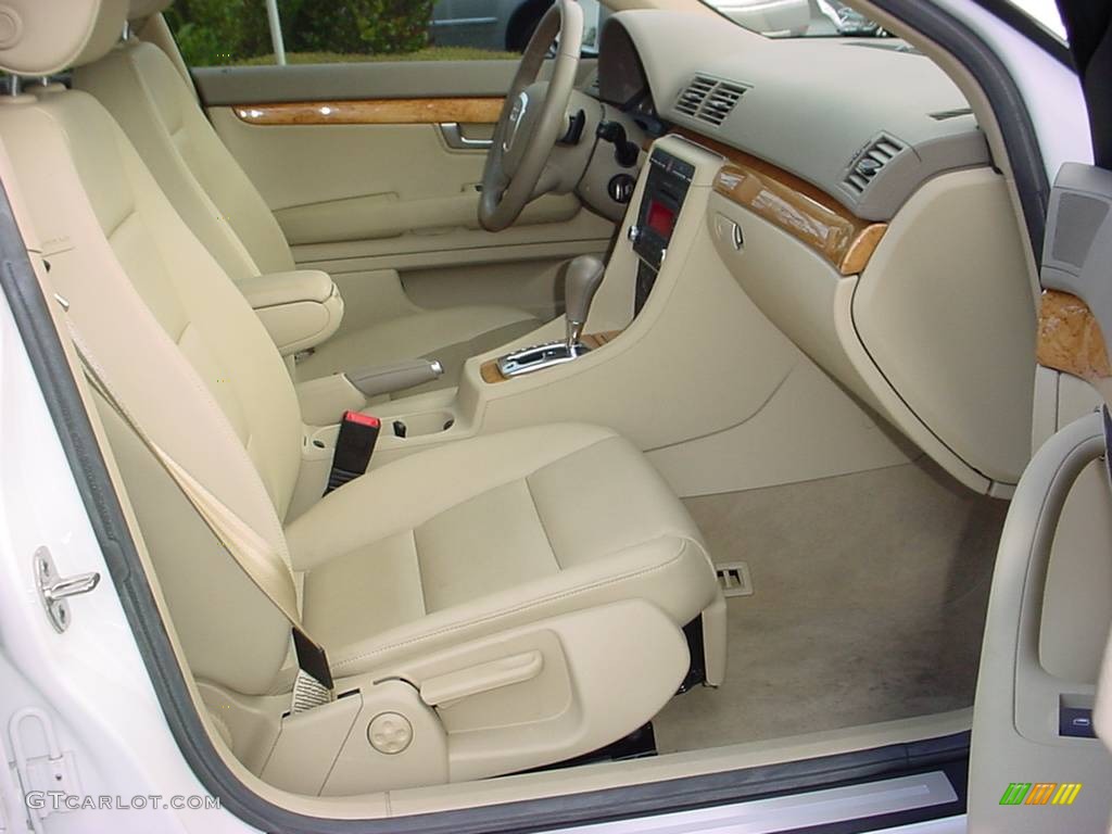 2008 A4 2.0T Special Edition Sedan - Ibis White / Beige photo #10
