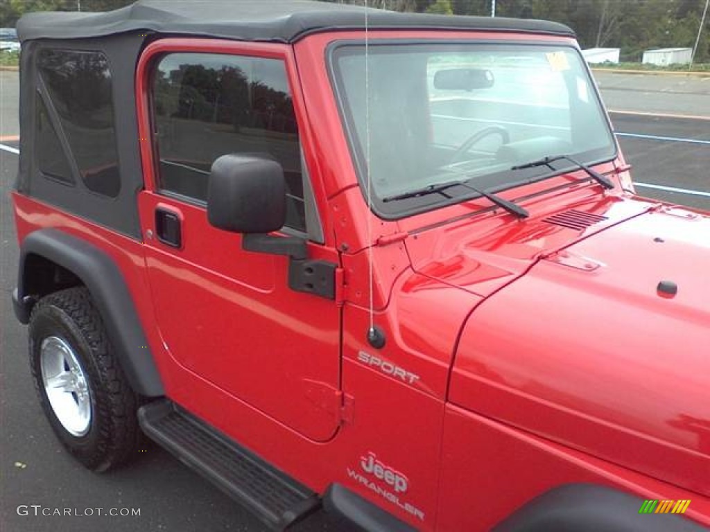 2006 Wrangler Sport 4x4 - Flame Red / Dark Slate Gray photo #18