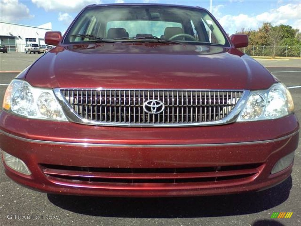 2002 Avalon XLS - Vintage Red Pearl / Taupe photo #2