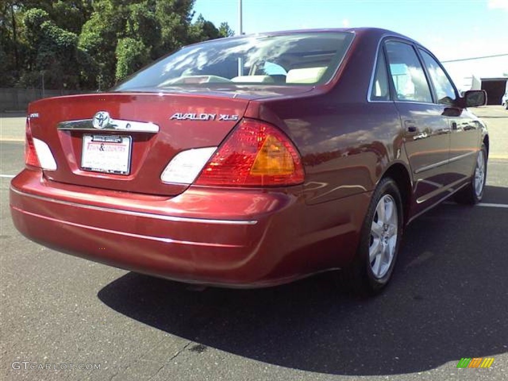 2002 Avalon XLS - Vintage Red Pearl / Taupe photo #16