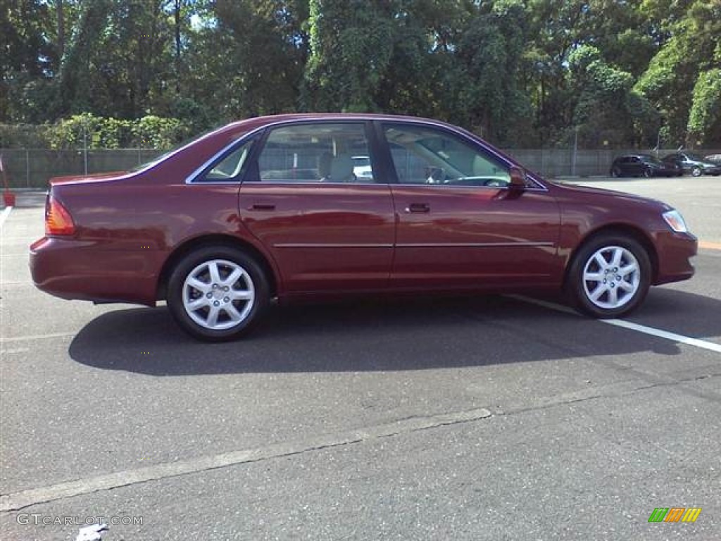 2002 Avalon XLS - Vintage Red Pearl / Taupe photo #17