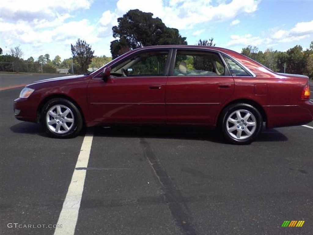 2002 Avalon XLS - Vintage Red Pearl / Taupe photo #18