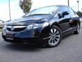 2009 Crystal Black Pearl Honda Civic EX Sedan  photo #1