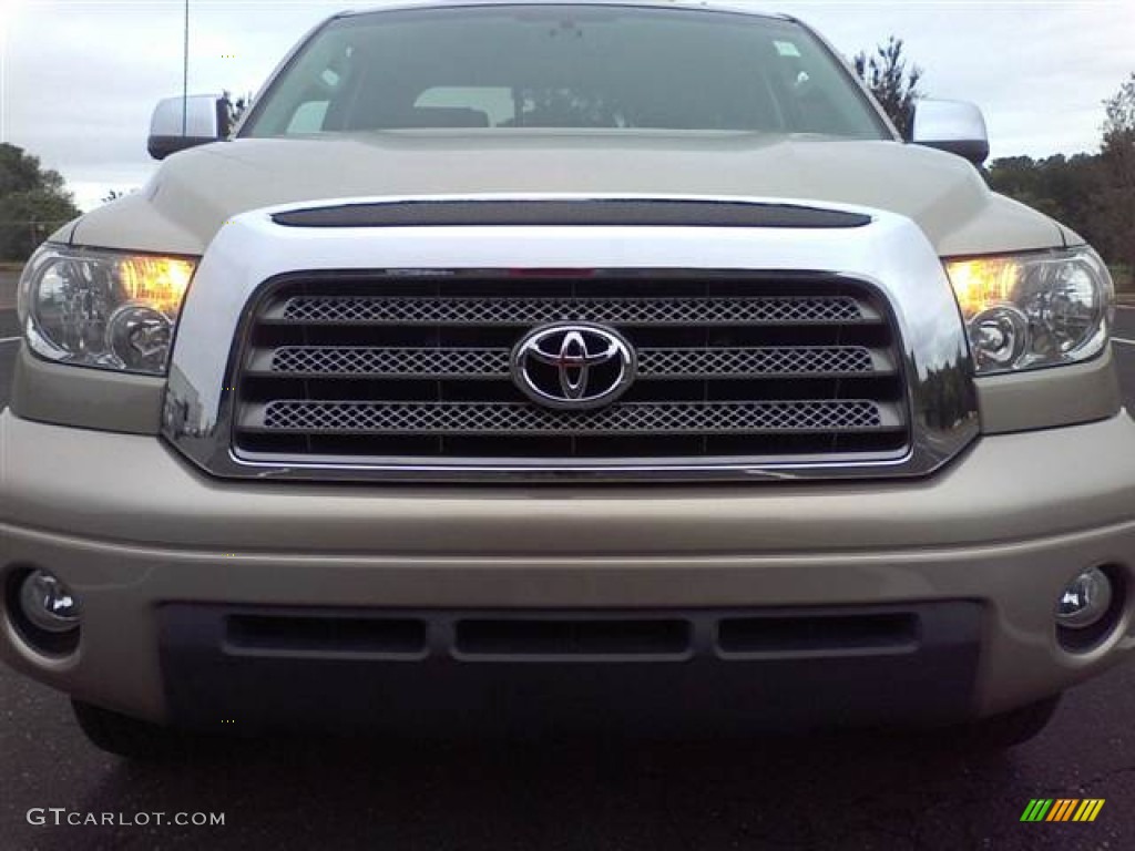 2007 Tundra Limited Double Cab - Desert Sand Mica / Red Rock photo #2