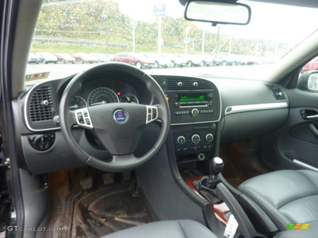 Gray Interior 2007 Saab 9-3 2.0T Sport Sedan Photo #55333895