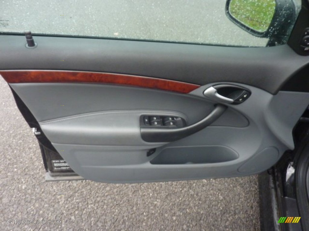 2007 Saab 9-3 2.0T Sport Sedan Gray Door Panel Photo #55333910