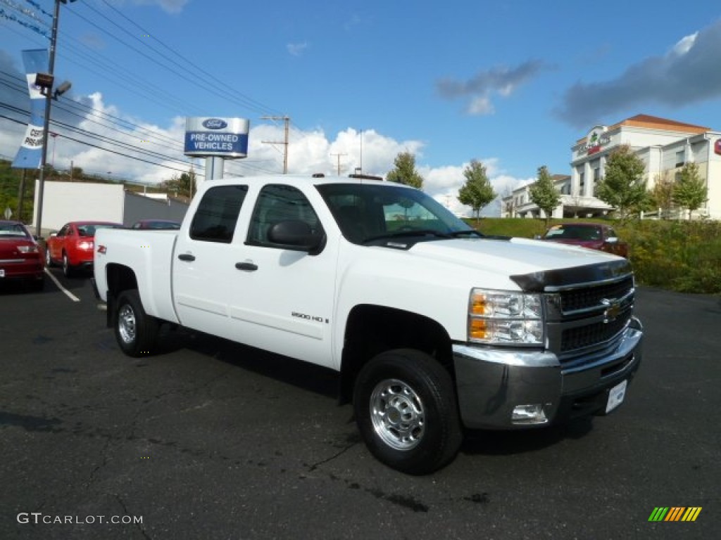 2007 Silverado 2500HD LT Crew Cab 4x4 - Summit White / Ebony photo #1