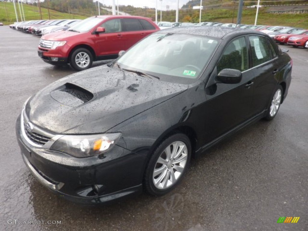 Obsidian Black Pearl 2008 Subaru Impreza WRX Sedan Exterior Photo #55334216