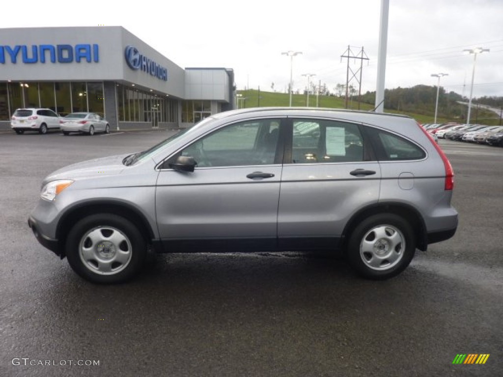 2008 CR-V LX 4WD - Whistler Silver Metallic / Black photo #6