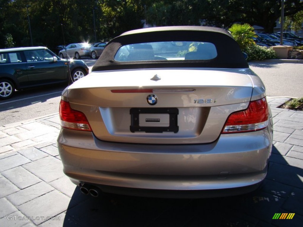 2008 1 Series 128i Convertible - Cashmere Silver Metallic / Savanna Beige photo #35