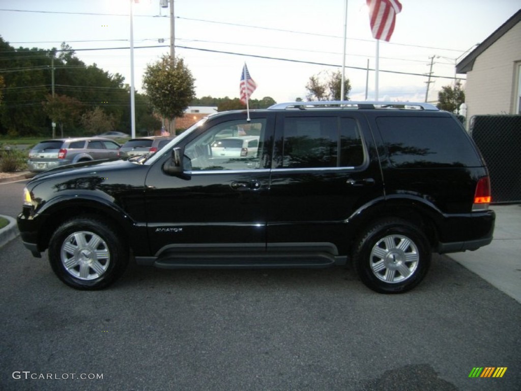 2004 Aviator Luxury AWD - Black / Dove Grey photo #8