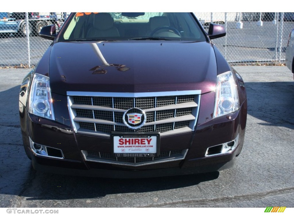 2008 CTS Sedan - Black Cherry / Cashmere/Cocoa photo #2