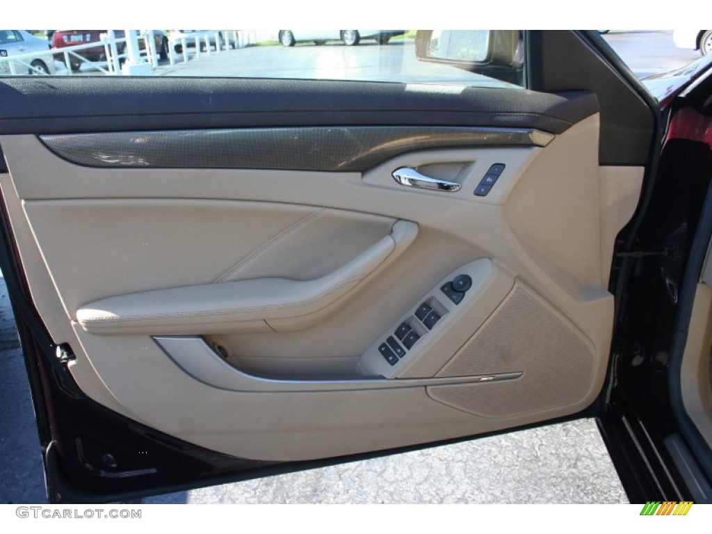 2008 CTS Sedan - Black Cherry / Cashmere/Cocoa photo #10