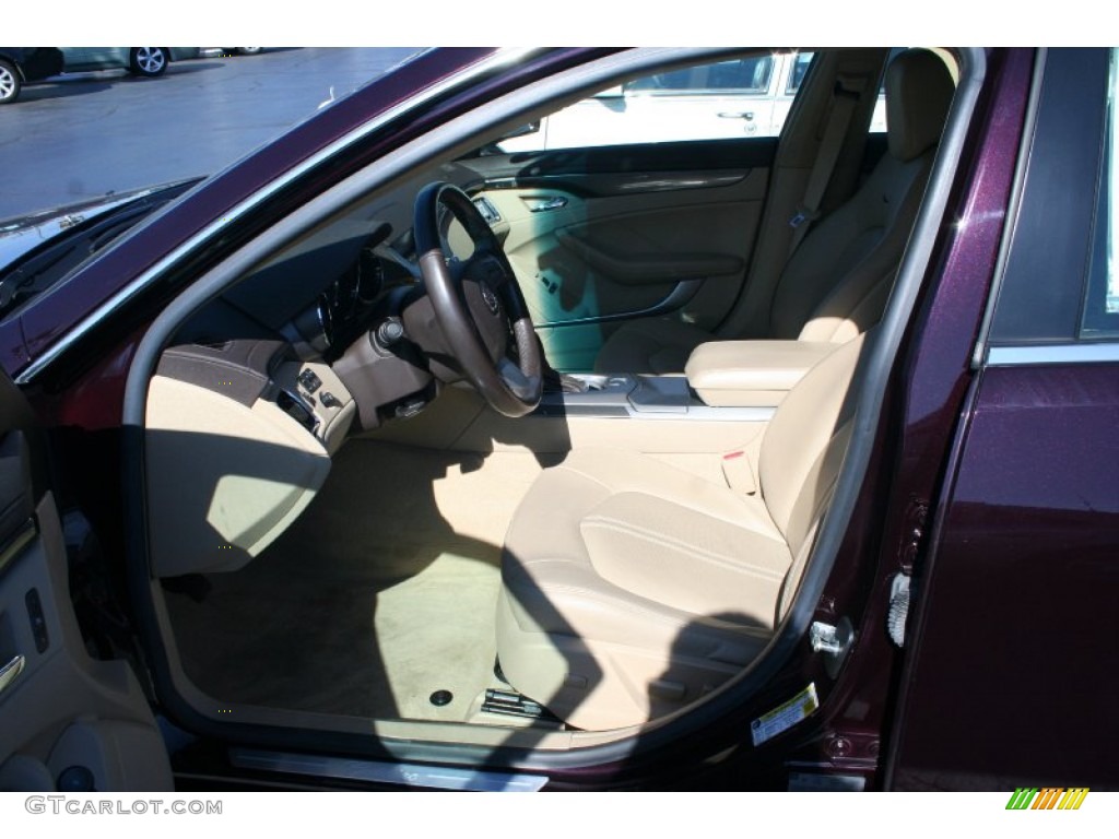 2008 CTS Sedan - Black Cherry / Cashmere/Cocoa photo #11