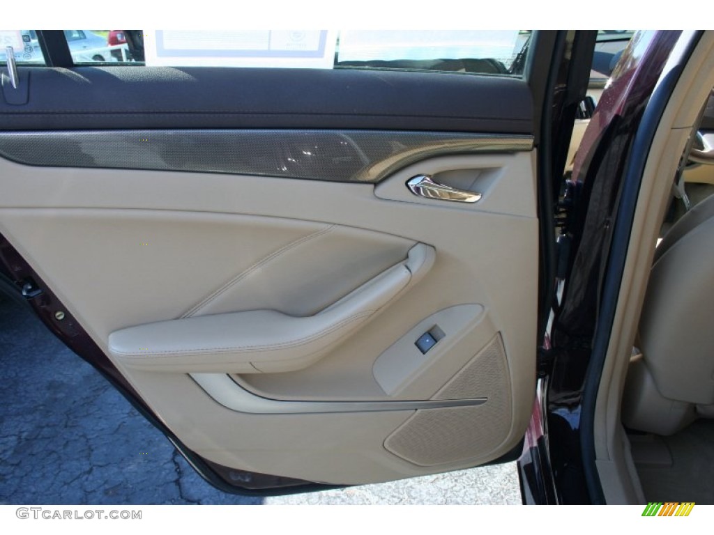 2008 CTS Sedan - Black Cherry / Cashmere/Cocoa photo #15