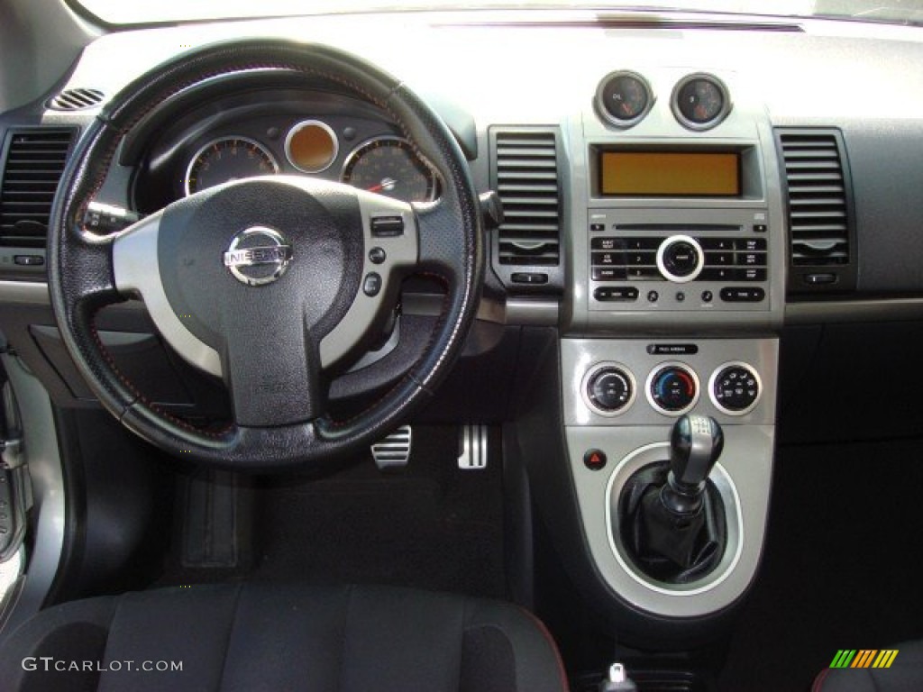 2008 Nissan Sentra SE-R Spec V SE-R Charcoal Dashboard Photo #55336850