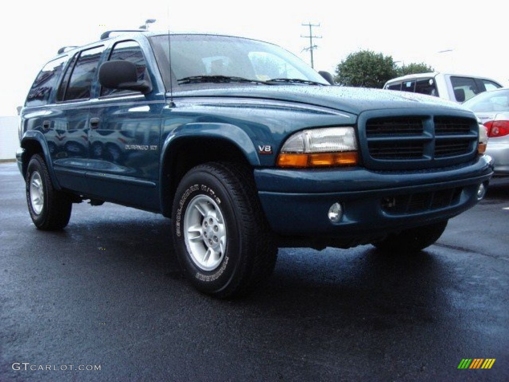 2000 Durango SLT 4x4 - Aquamarine Metallic / Mist Gray photo #1